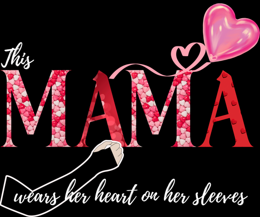 Valentines Day PNG Image - (Mama Sleeve Message)