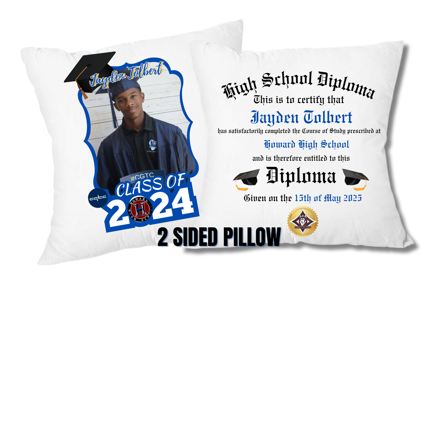 GRAD Pillow Mockup Template (2-sided)