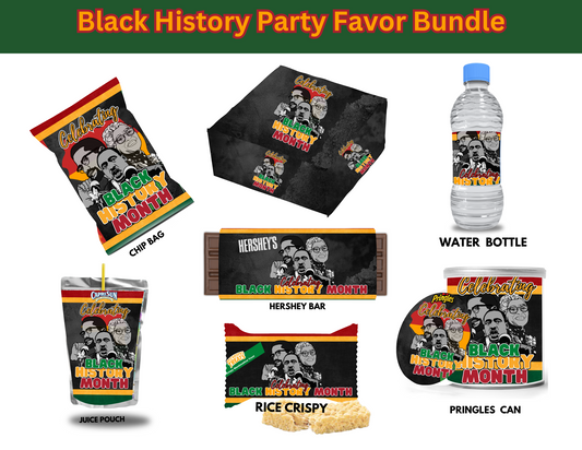 Party Favor Themed Templates - Black History