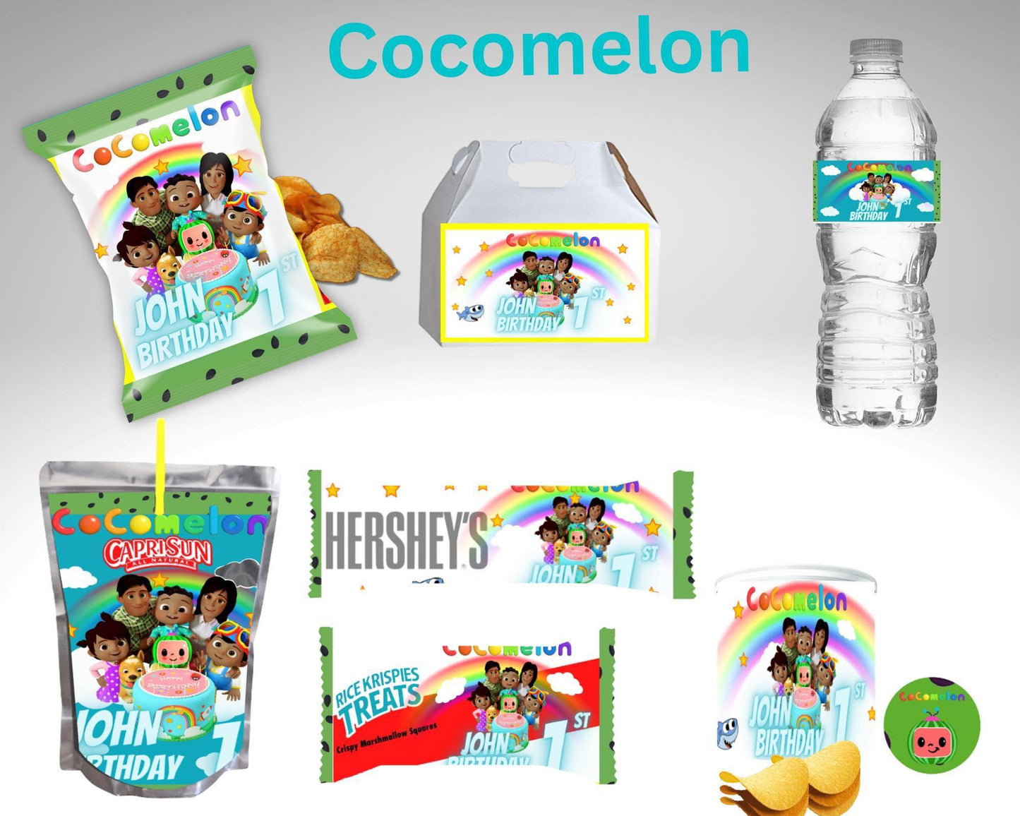 Party Favor Themed Templates - Cocomelon