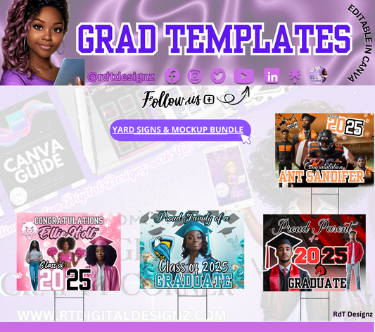 GRAD Yard Sign Template Bundle (4)