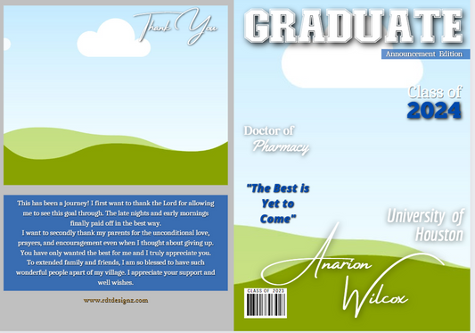 FULL GRAD MAGAZINE EDITABLE TEMPLATE