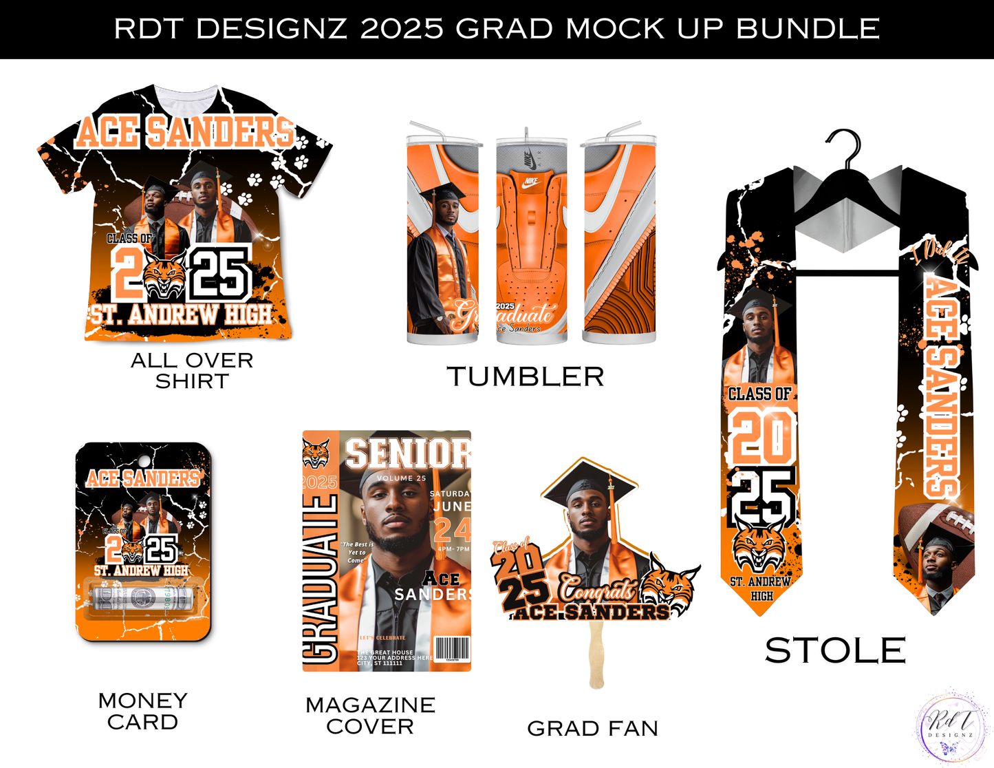 Grad Mockup Bundle 2025 - Orange