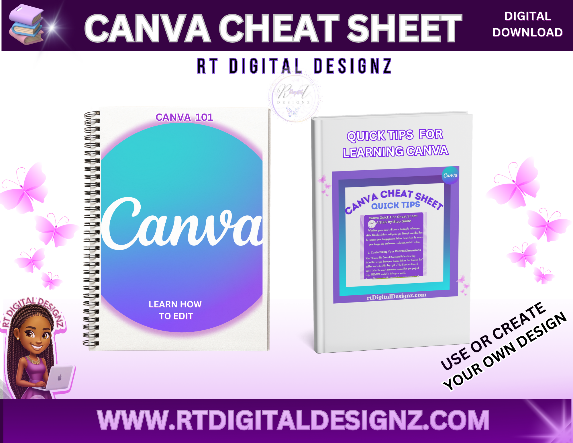 Canva Cheat Sheet – RT Digital Designz