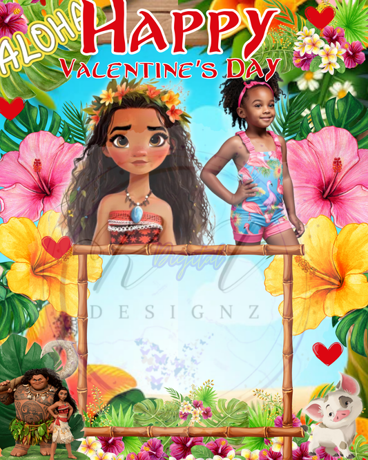 Valentines Day Jumbo Card Template (MUANA)