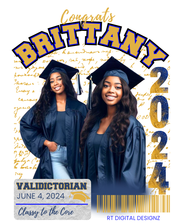 GRAD Center Print Editable Canva Designs