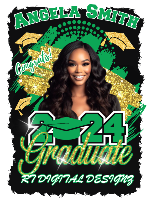 GRAD Center Print Editable Canva Designs