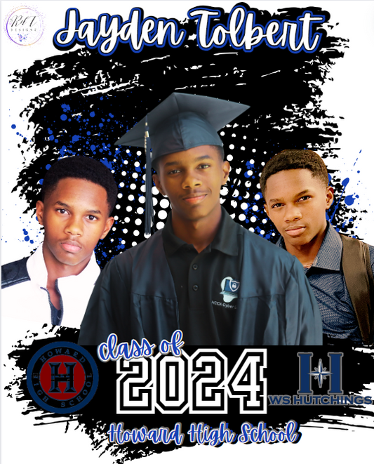 GRAD Center Print Editable Canva Designs