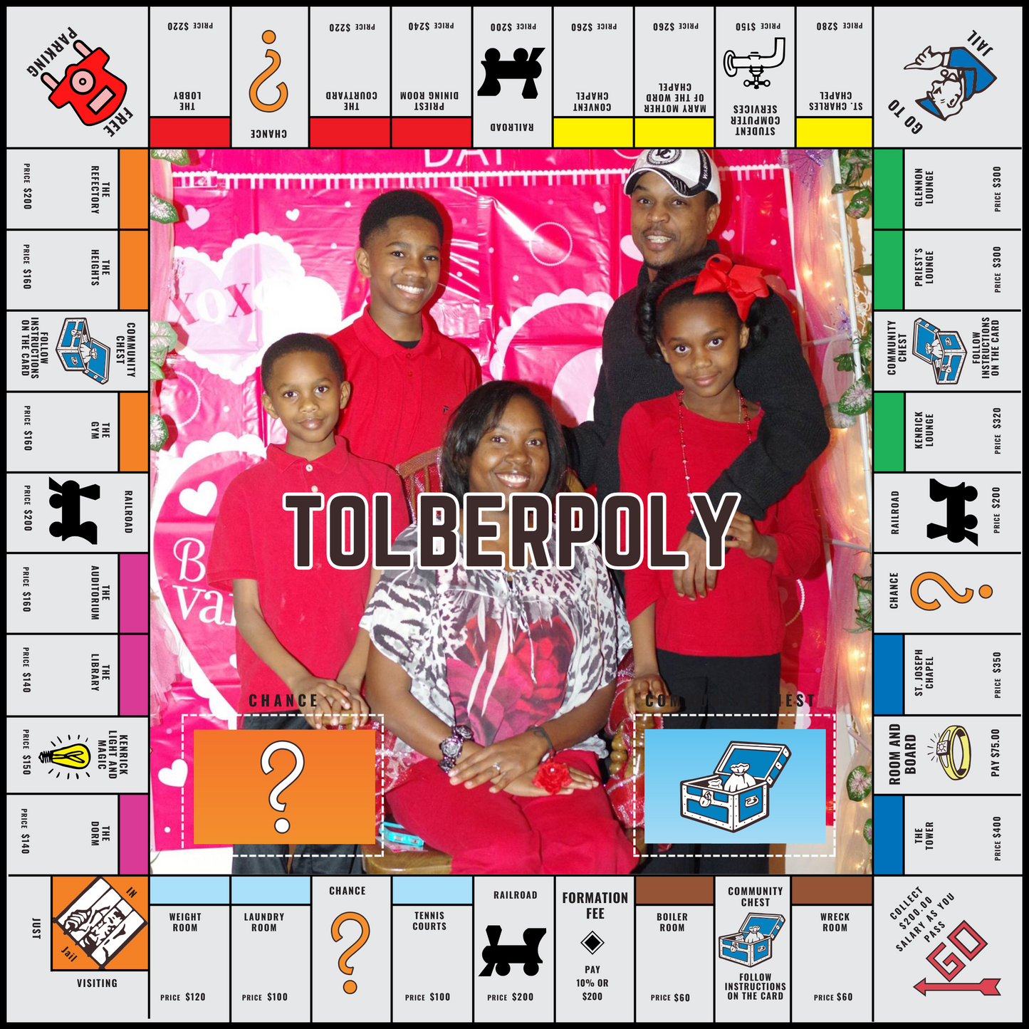 Monopoly Game Board Template