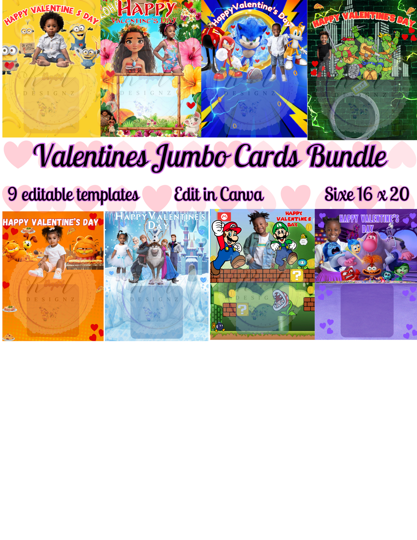 Valentines Day Jumbo Cards Digital Bundle (9)